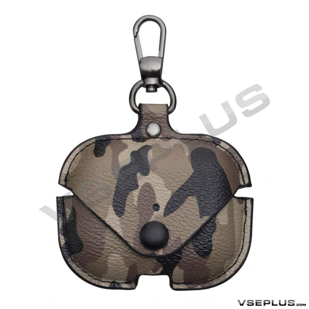 

Чехол (накладка) Apple AirPods Pro, Camouflage Leather, черный