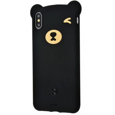 

Чехол для моб. телефона Baseus iPhone XS Max Bear Silicone, Black (WIAPIPH65-BE01), Черный