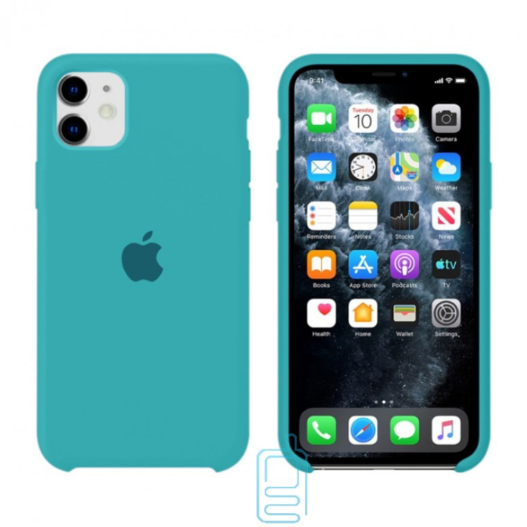 

Чехол Silicone Case Original iPhone 11 №67 (Cactus), Бирюзовый