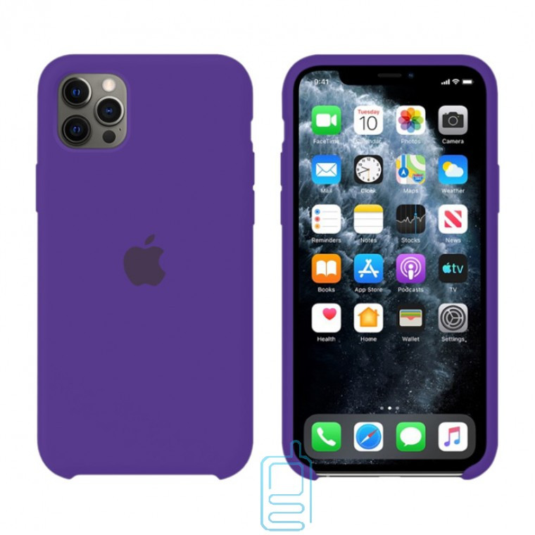 

Чехол Silicone Case Original iPhone 12 Pro Max №30 (Dark purple) (N34), Фиолетовый