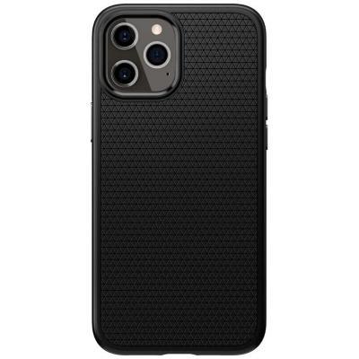 

Чехол для моб. телефона Spigen iPhone 12 / 12 Pro Liquid Air, Matte Black (ACS01701), Черный