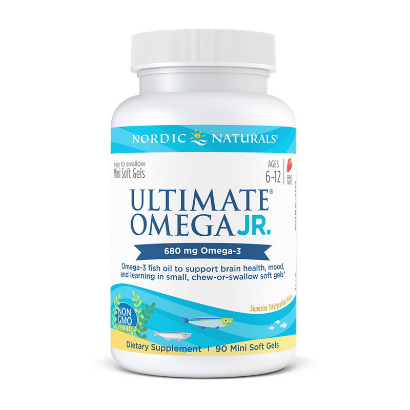 

Рыбий жир Nordic Naturals Ultimate Omega Junior 680 mg 90 mini soft gels great strawberry