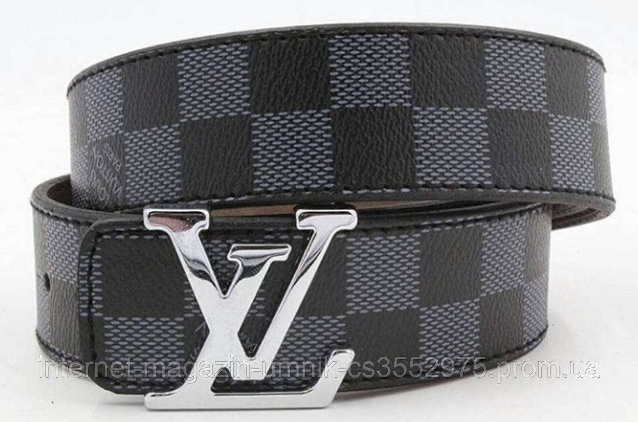 

Ремень мужской кожаный Louis Vuitton ширина 40 мм.930834, Черный