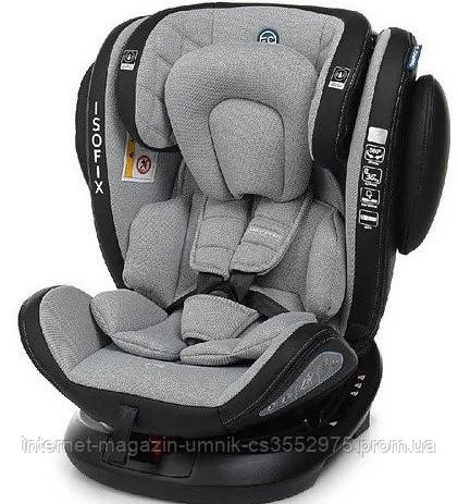 

Автокресло детское EL CAMINO, Evolution 360, 0-36 кг, серое, ME 1045 Royal Gray, Серый