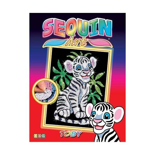 

Sequin art Набор для творчества red toby the white tiger cub