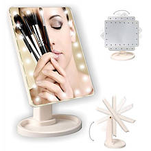 Зеркало для макияжа с подсветкой (модель с USB, 22 диодами )