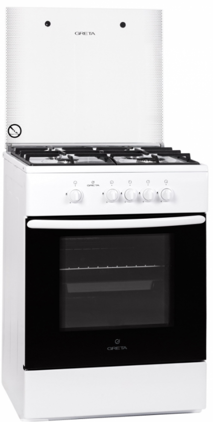 

Газова плита GRETA 600-15 W (Решітка чавун)
