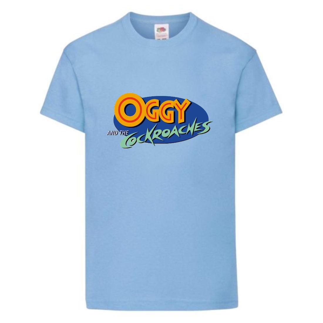 

Футболка детская Огги и тараканы (Oggy and cockroaches) голубая (top OG lbl6)