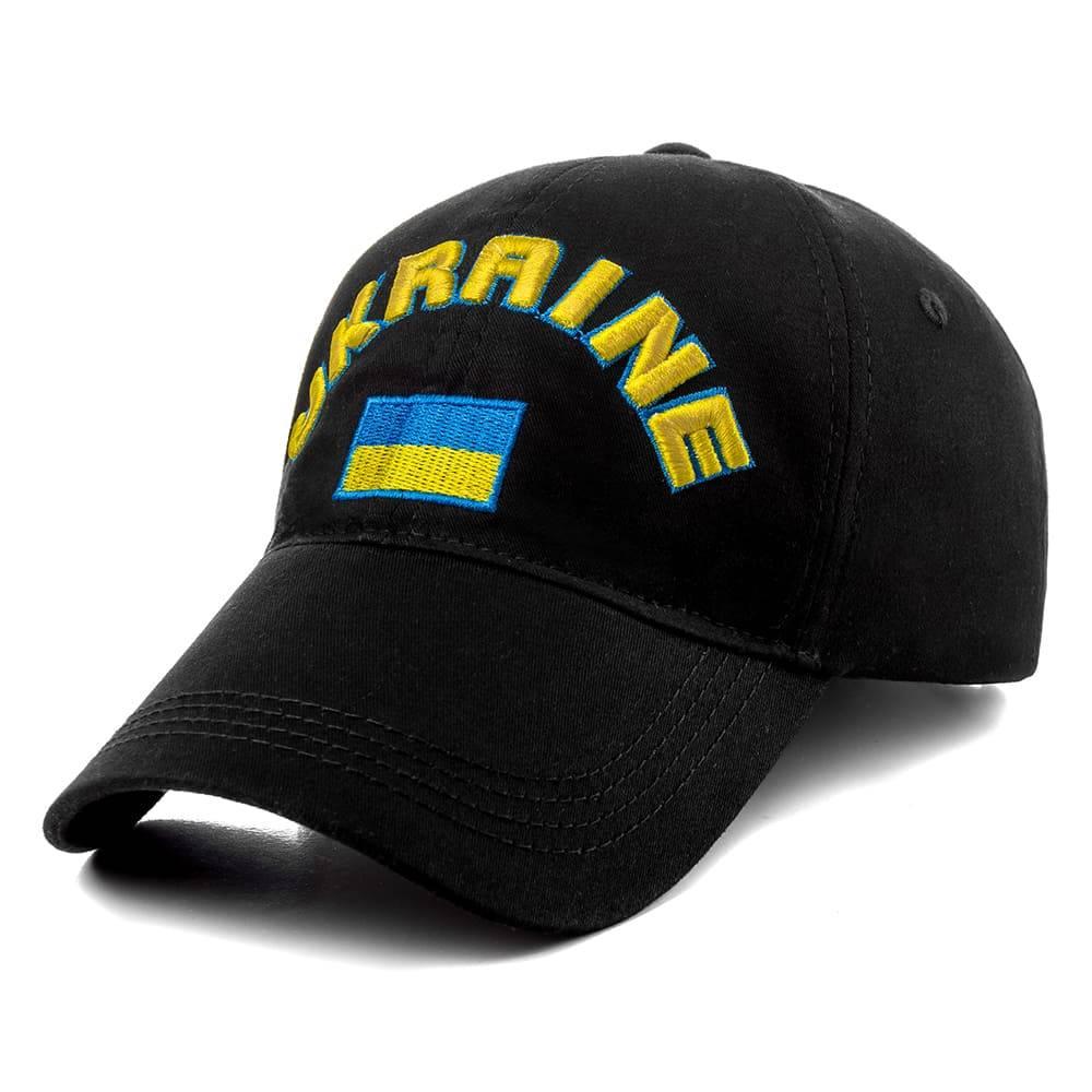 

Кепка с украинской символикой с регулировкой c флагом Украины ATRICS UA-IB-25 M / 55-56 RU Черная, Черный