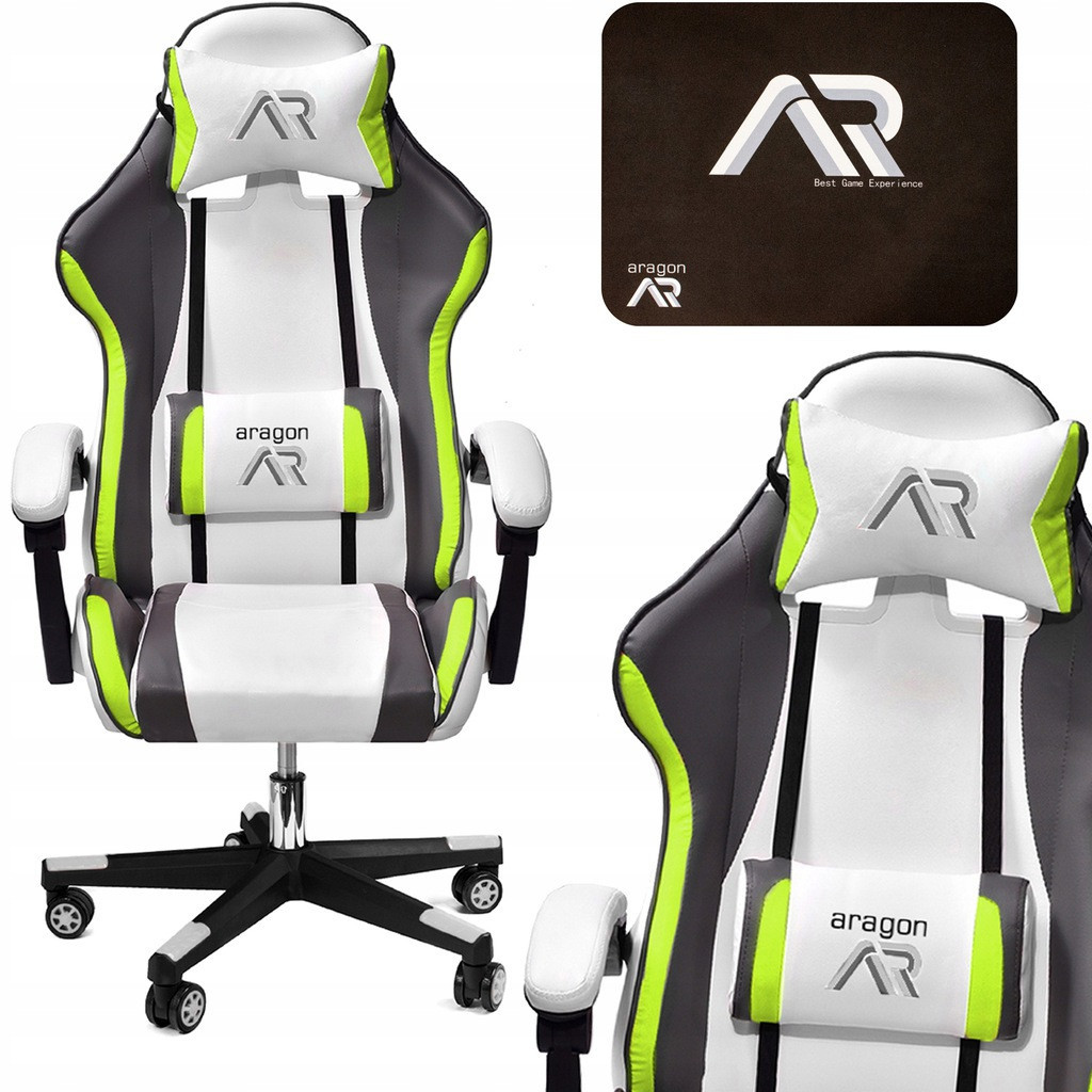 

Комп'ютерне крісло для геймера JUMI ARAGON TRICOLOR LIME-WHITE, Темно-серый