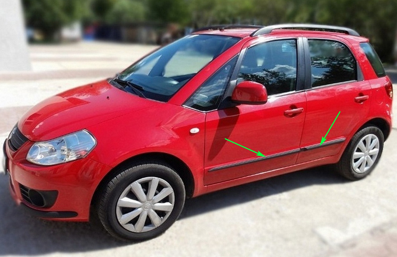 Молдинги на двери для Fiat Sedici 2006-2014, фото 10