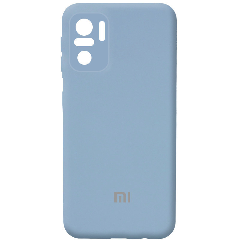 

Чехол Silicone Cover Full Camera для Xiaomi Redmi Note 10 Голубой / Lilac Blue