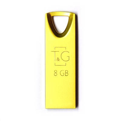 Флешка USB 2.0 8GB T&G 117 Metal Series Gold (TG117GD-8G), фото 2