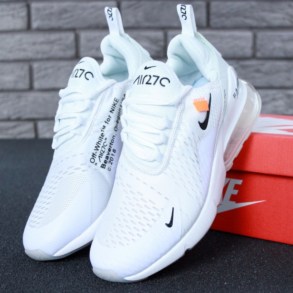 

Мужские кроссовки в стиле Nike Air Max 270 Off-White, белый, Вьетнам 43