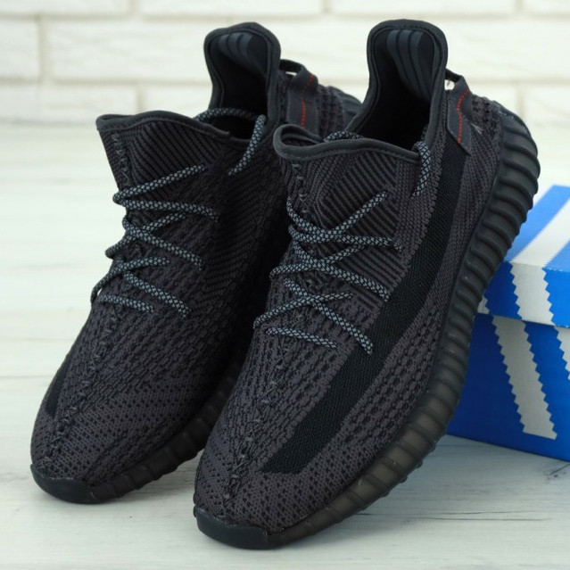 

Мужские кроссовки в стиле Adidas Yeezy 350 BOOST, черный, рефлектив, Китай