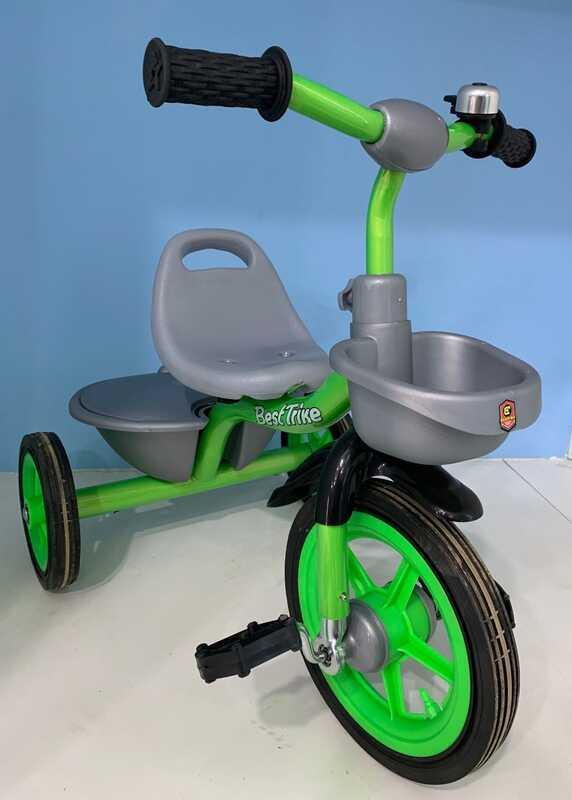 

Велосипед 3-х колёсный BS-3615 Best Trike (1) резиновые колеса, переднее d=10’’, заднее d=8’’, звоночек, 2