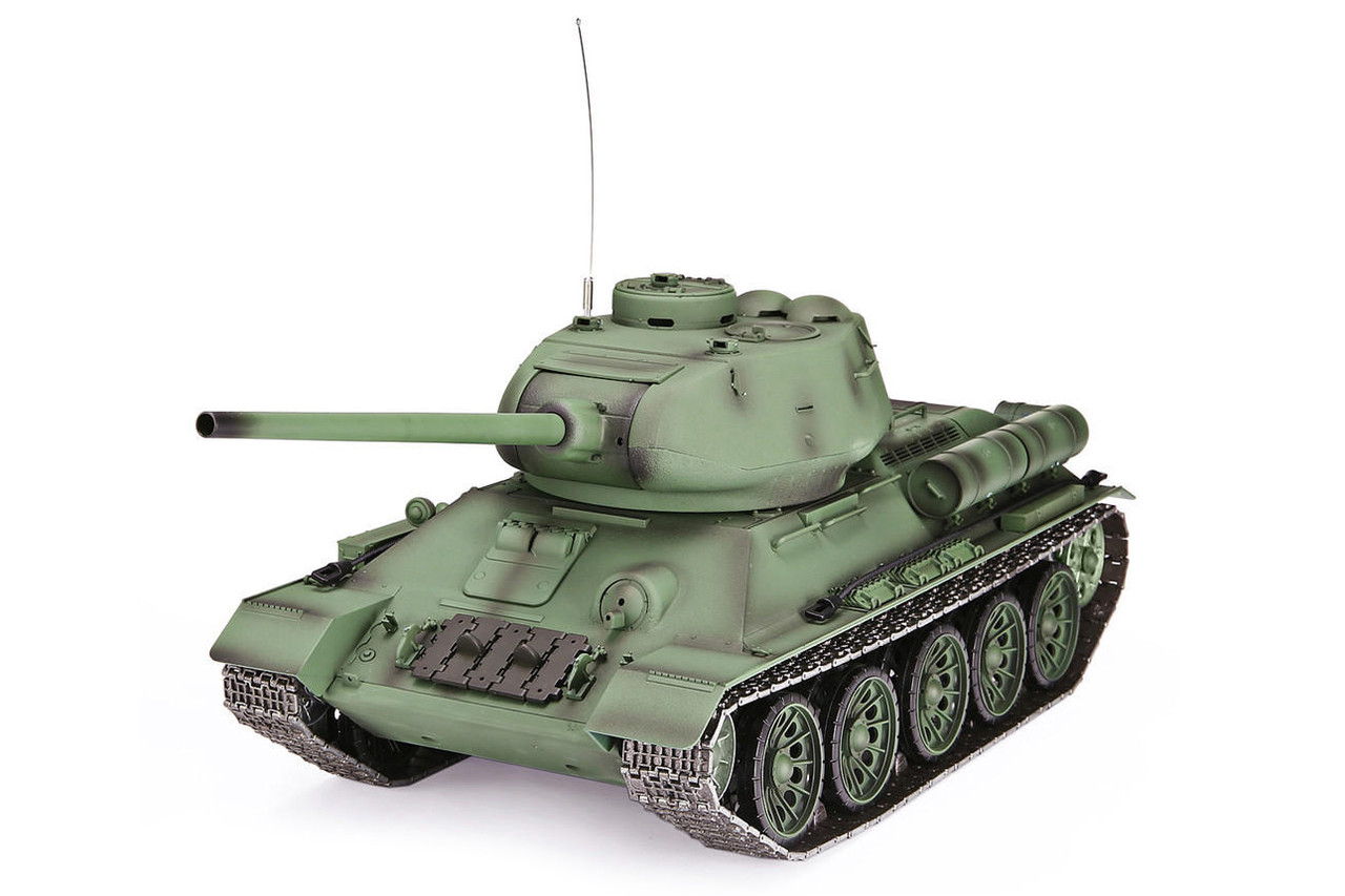 

Танк на радиоуправлении 1:16 Heng Long T-34 с пневмопушкой и и/к боем (Upgrade)