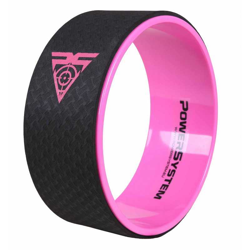 

Йога колесо для фитнеса и аэробики Power System Yoga Wheel Pro PS-4085 Black / Pink