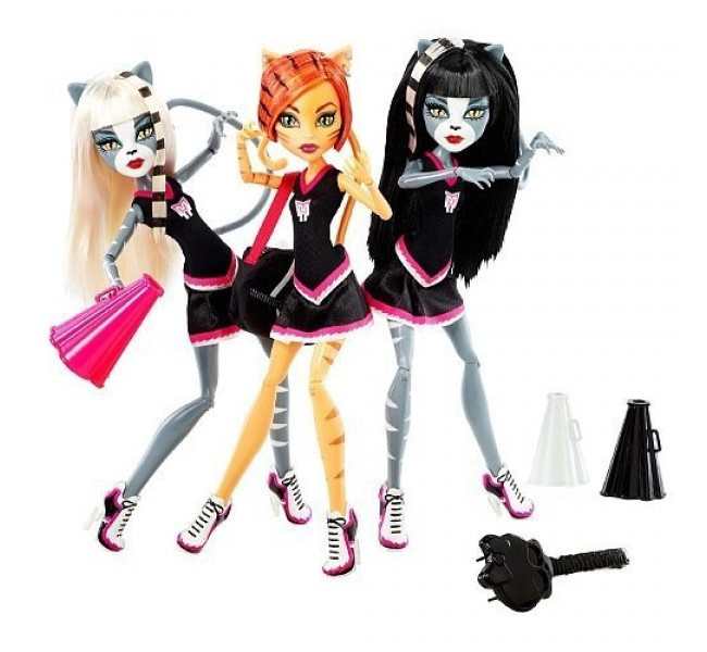 

Monster High Purrsephone Toralei Meowlody Fearleading Группа поддержки