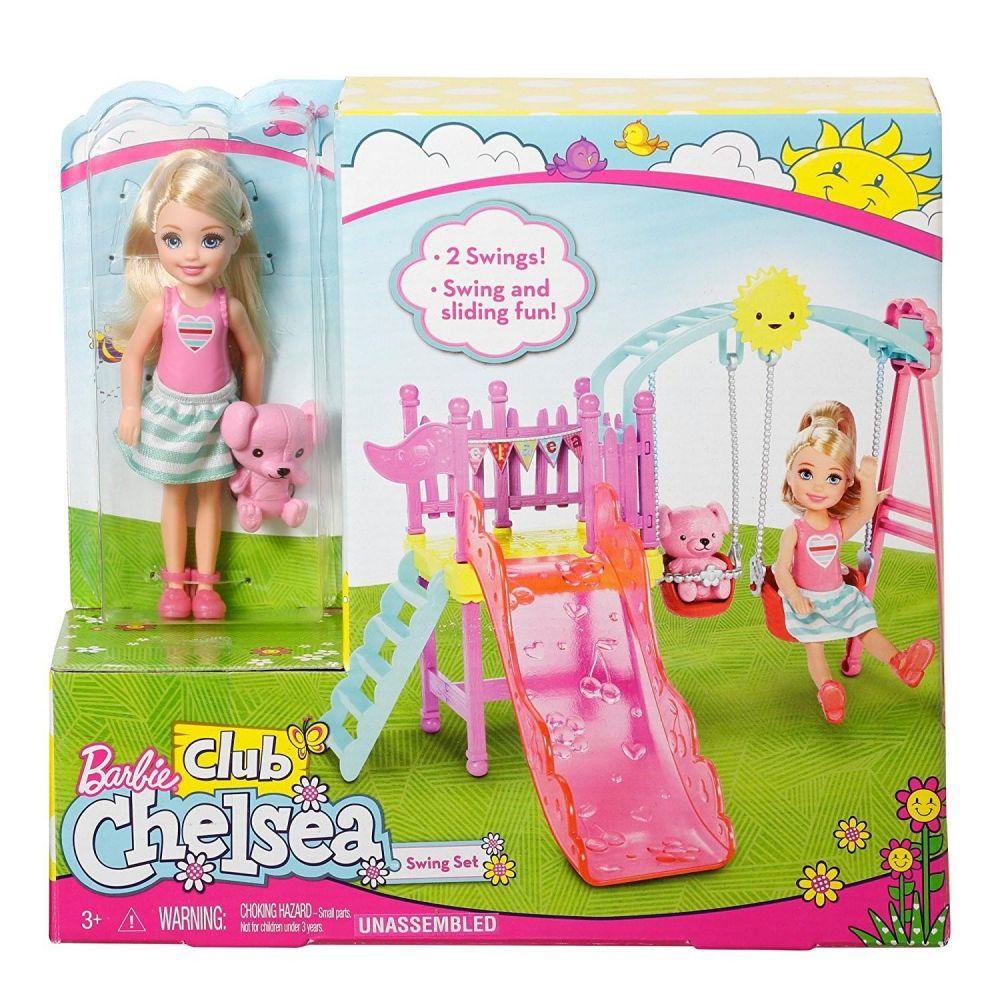 

Кукла Barbie Челси Горка с качелями Club Chelsea Swingset