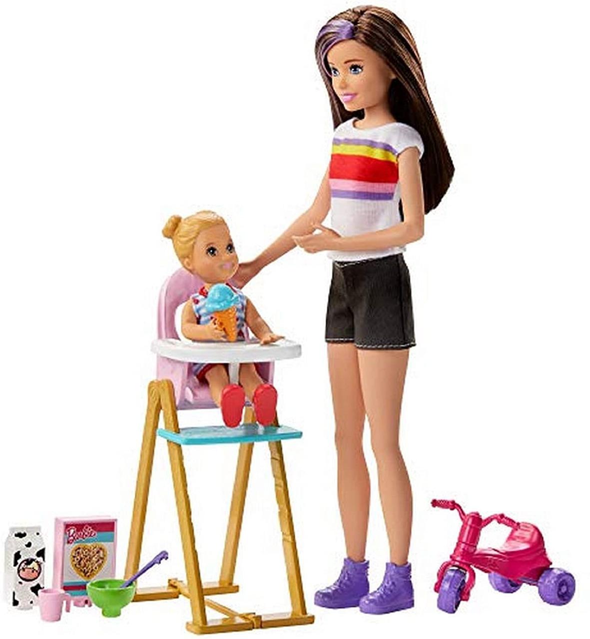 

Кукла Барби Скиппер няня Кормление Barbie Skipper Babysitters Feeding