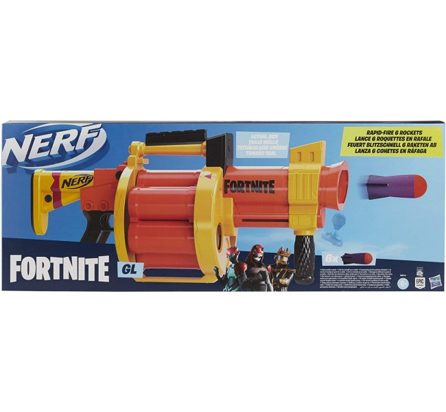 

Бластер Нерф Фортнайт NERF Fortnite GL Rocket-Firing Blaster E8910