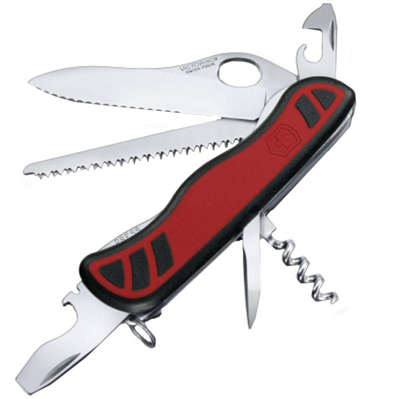 

Нож складной, мультитул Victorinox Forester One Hand (111мм, 10 функций), красно-черный 0.8361.MWС