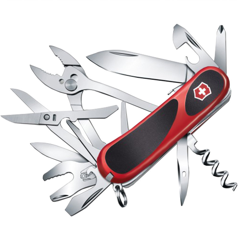 

Нож складной, мультитул Victorinox Evogrip S557 (85мм, 21 функций), красный 2.5223.SC