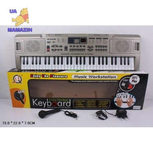 

Синтезатор с USB от сети- 61клавиш