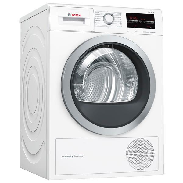 

Сушильный барабан Bosch WTW85461BY - 60 см/9кг/Heat-Pump/дисплей/А++/белый