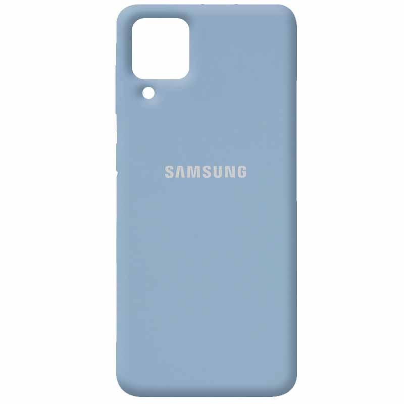 

Чехол Silicone Cover Full Protective (AA) для Samsung Galaxy A12 Голубой / Lilac Blue