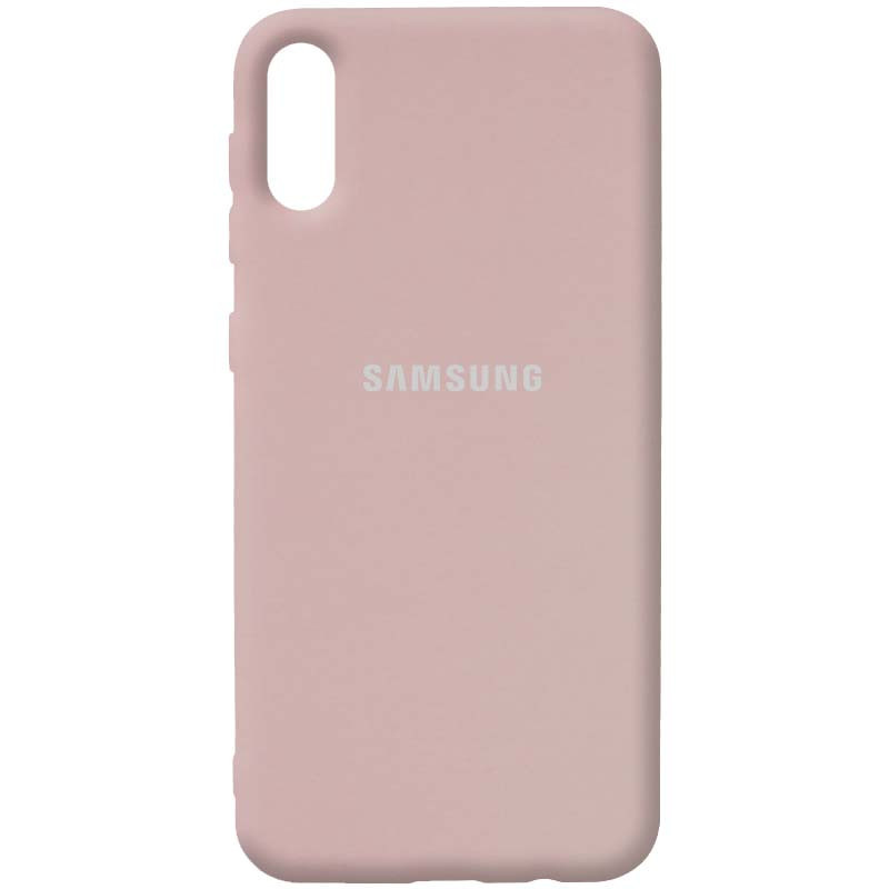 

Чехол Silicone Cover Full Protective (AA) для Samsung Galaxy A02 Розовый / Pink Sand