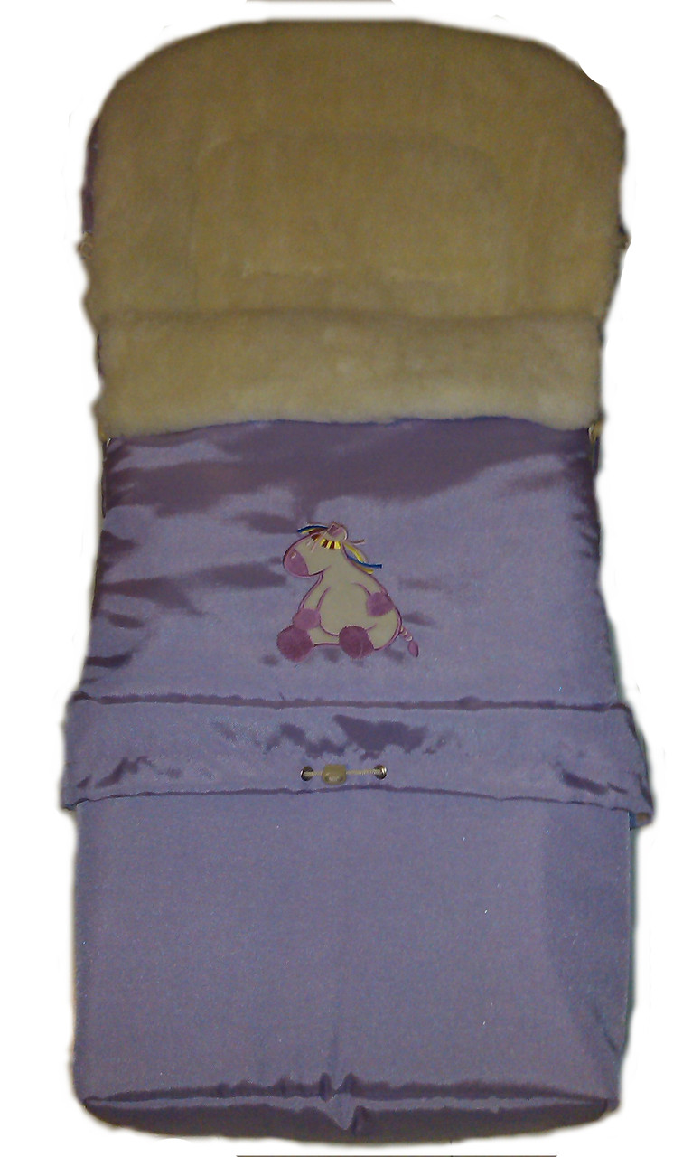 Конверт, спальный мешок-трансформер для детей на овчине