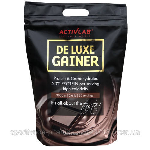 

Гейнер Activlab De Luxe Gainer, 3 кг Шоколад