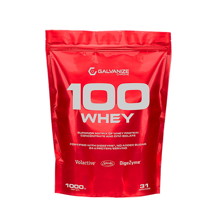 

Протеин Galvanize Chrome 100% Whey, 1 кг Французская ваниль