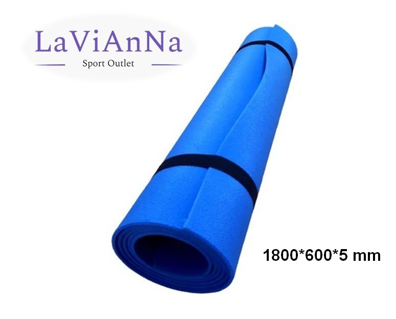 

Фітнес килимок LaViAnNa Blue фитнес коврик каремат турестический 1800*600*5 мм