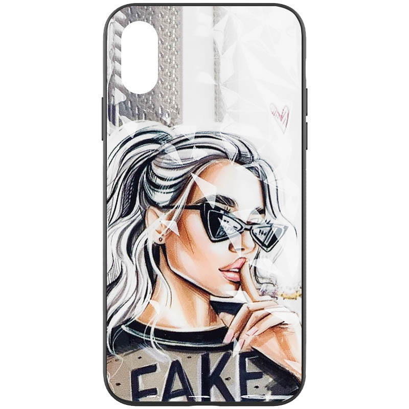 

TPU+PC чехол Prisma Ladies для Apple iPhone XR (6.1"), Fake