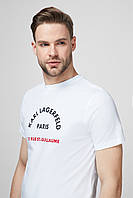 Чоловіча футболка Karl Lagerfeld, біла карл лагерфельд, фото 1