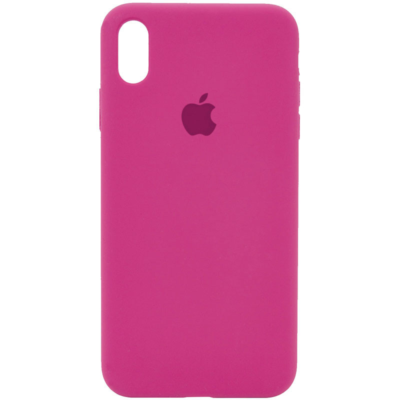 

Чехол Silicone Case Full Protective (AA) для Apple iPhone XS Max (6.5"), Малиновый / dragon fruit