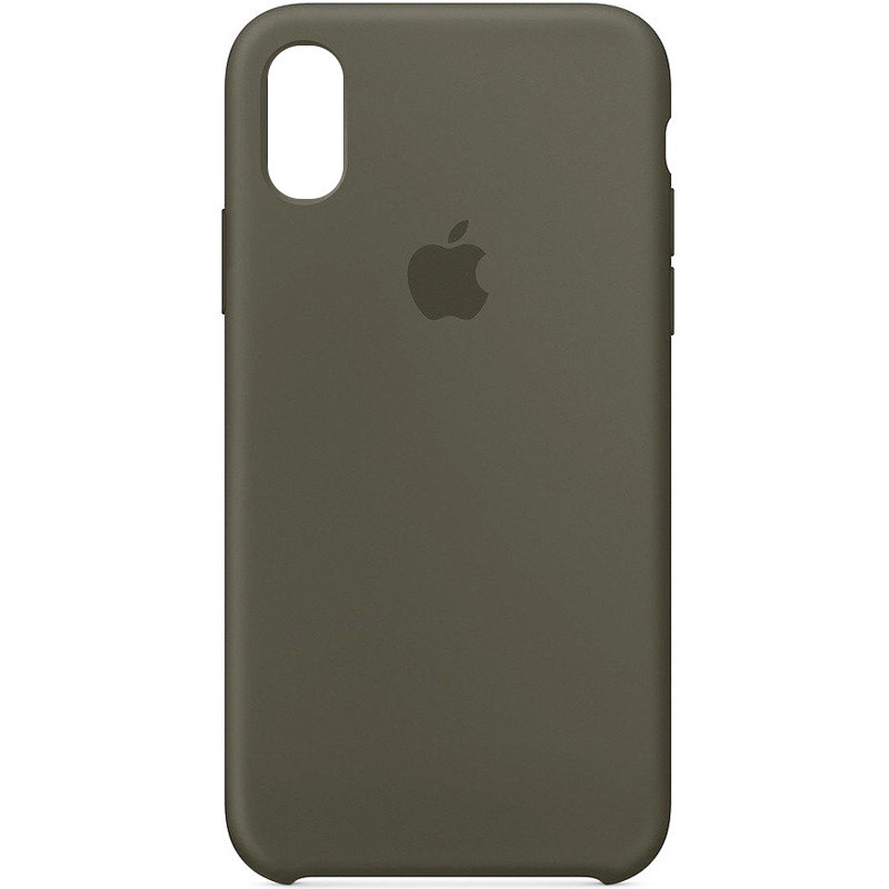 

Чехол Silicone Case (AA) для Apple iPhone XS Max (6.5"), Серый / light olive