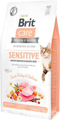 Brit Care Cat GF Sterilized Sensitive, 7кг (чуствительное пищеварение д/стерилизованных)