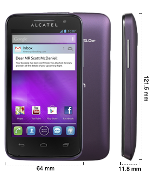 

Бронированная защитная пленка для экрана Alcatel One Touch M'Pop 5020/5020D