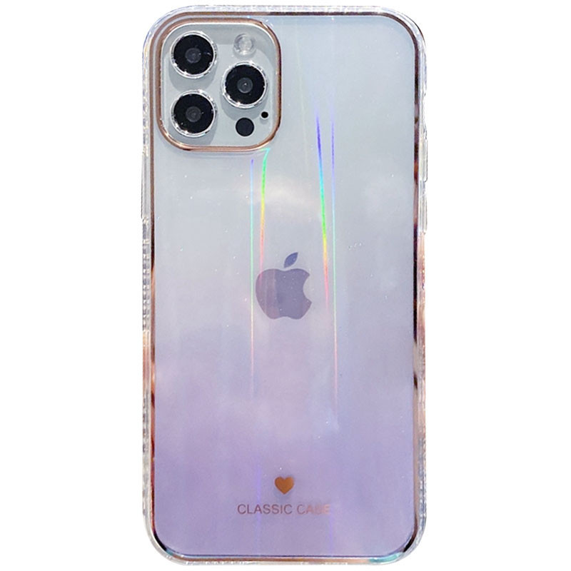 

TPU+Glass чехол Aurora Classic для Apple iPhone 12 Pro / 12 (6.1") Сиреневый