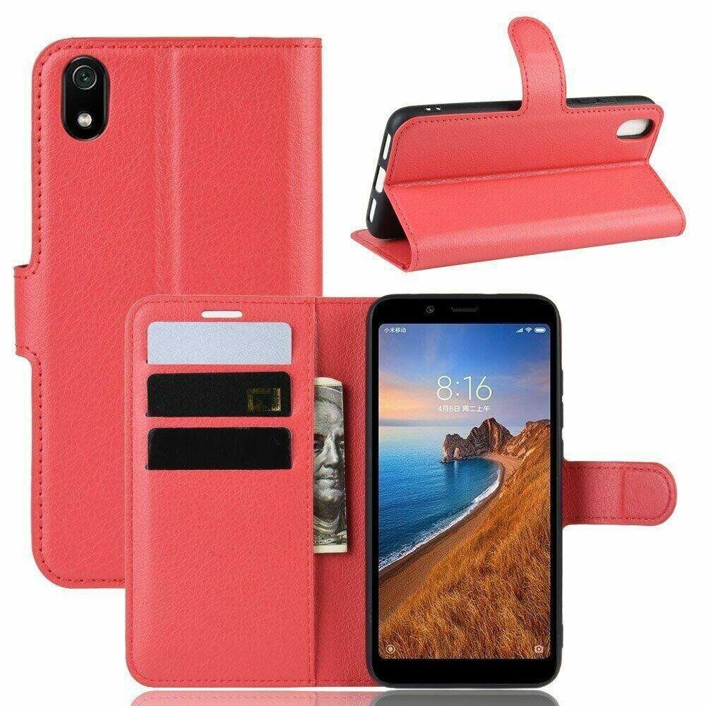 

Чехол-Книжка с карманами для карт для Xiaomi Redmi 7A цвет Красный