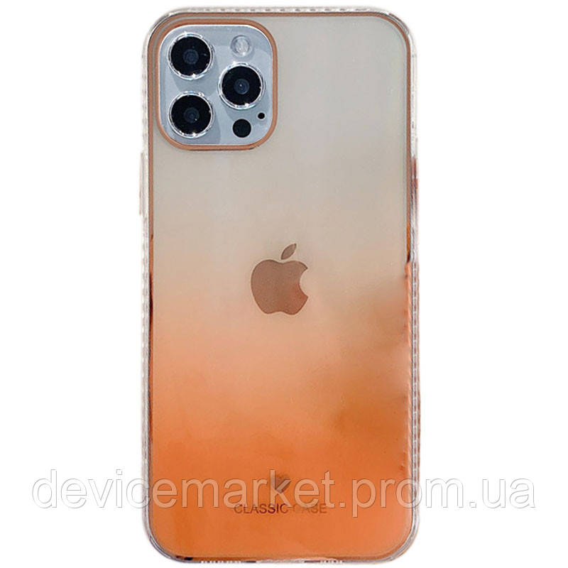 

TPU+Glass чехол Aurora Classic для Apple iPhone 12 Pro / 12 (6.1") Оранжевый