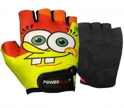 

Велорукавички PowerPlay 5473 Sponge Bob жовто-помаранчеві XS SKL24-144271