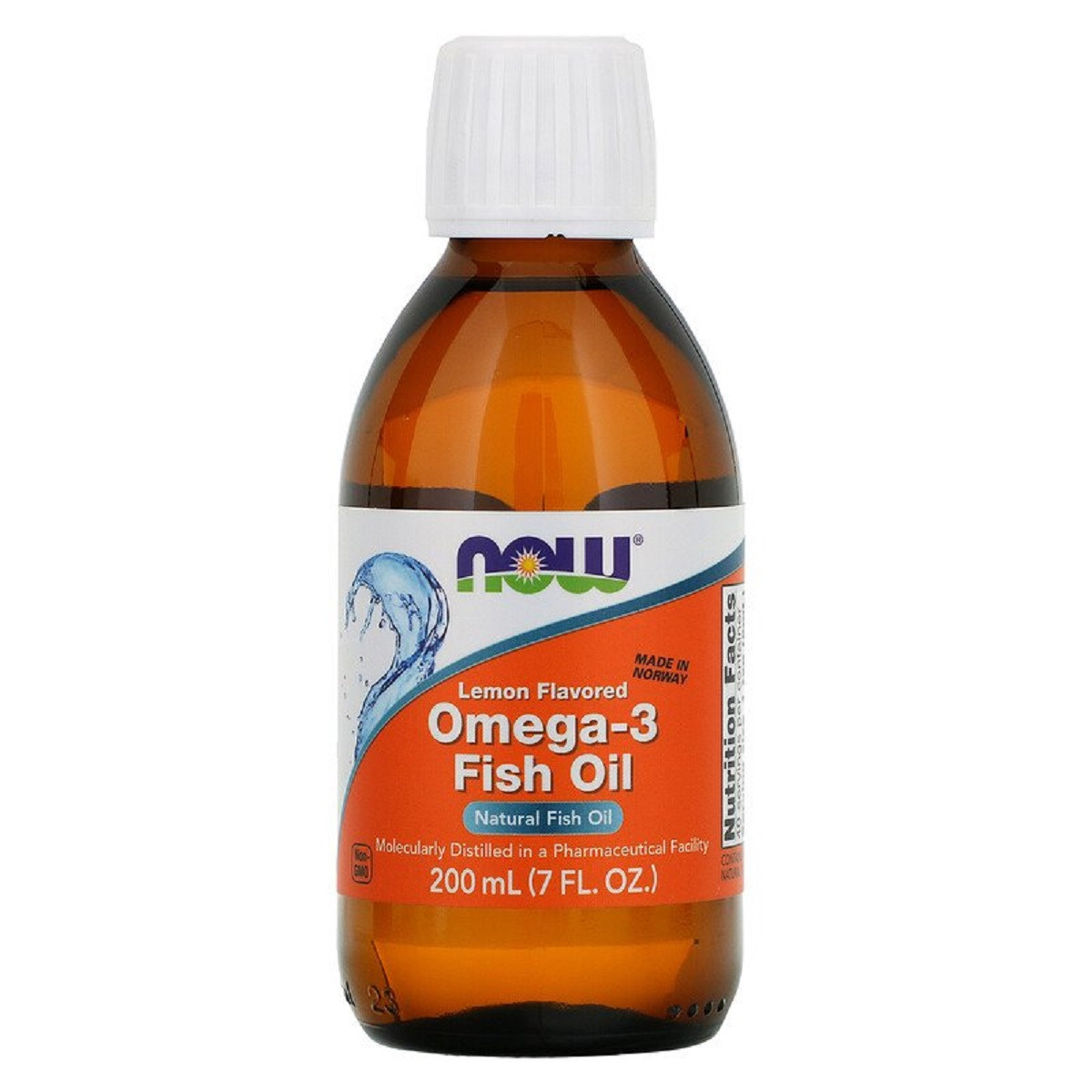 

Омега 3 со вкусом лимона, Omega 3, Now Foods, 200 мл (7 жидких унций)