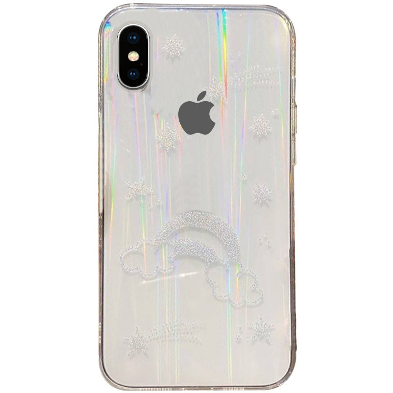 

TPU+Glass чехол Aurora Space для Apple iPhone XS Max (6.5") Радуга