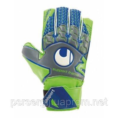 

Вратарские перчатки Uhlsport Tensiongreen Soft SF Junior Size 7 Green-Blue SKL41-227593