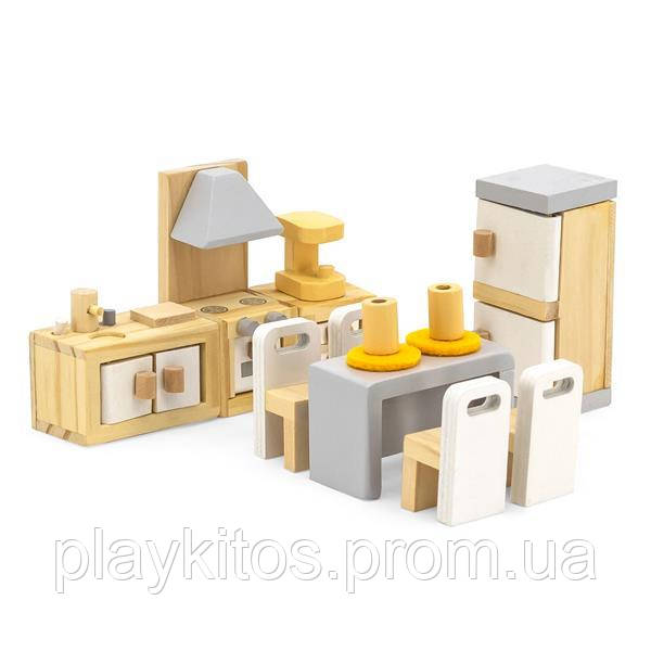 

Деревянная мебель для кукол Viga Toys PolarB Кухня и столовая (44038)